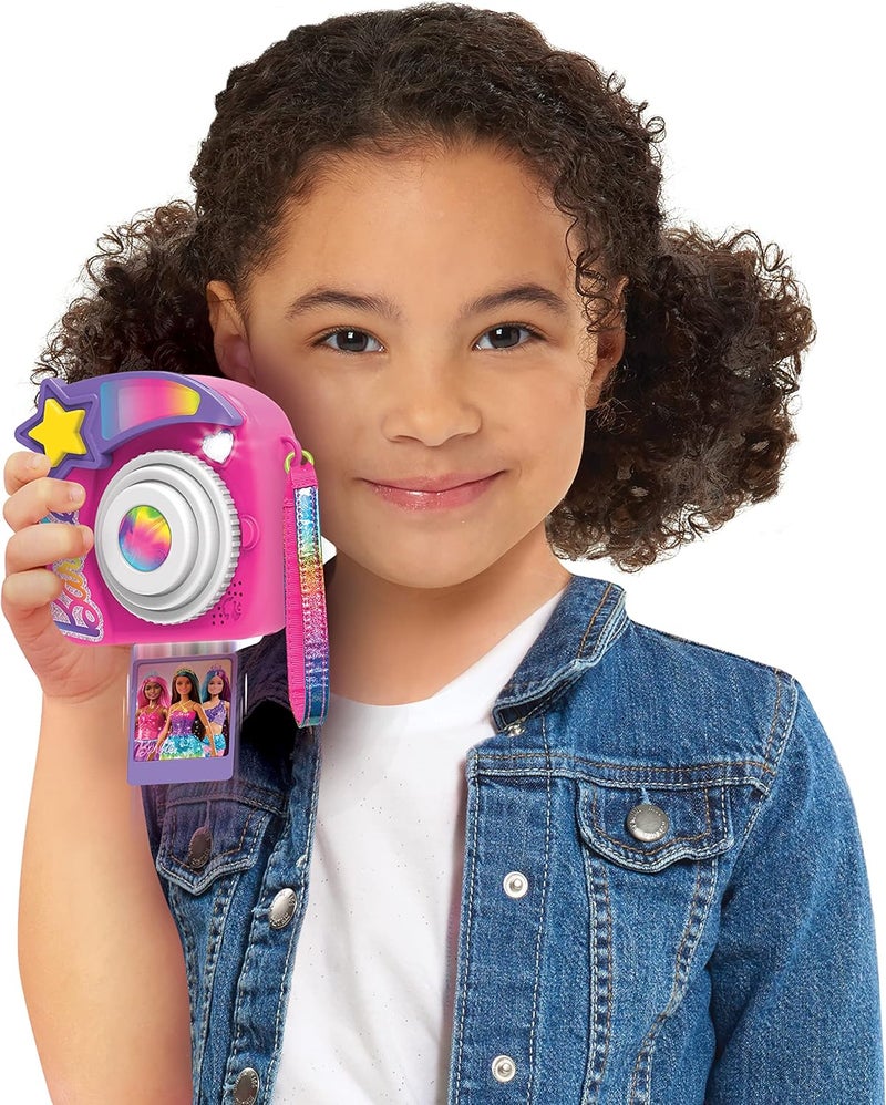 Barbie Just Play Barbie Photo Filter Play Camera, 5-Piece Set with Lights, Sounds, Effect Filters and Pretend Photos, Creative Role Play Toy for Kids Ages 3 and Up - Image 2